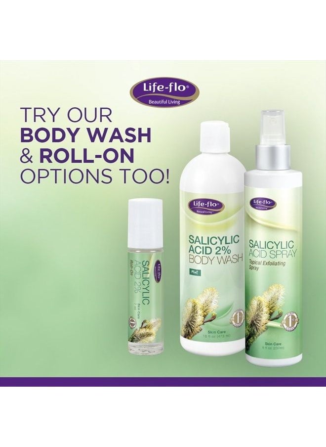 Life-flo Life-Flo Salicylic Acid Spray | Topical Exfoliating Spray | 2% Salicylic Acid for Skin, Fine Lines, Wrinkles, Acne | 8 oz  - Image 5