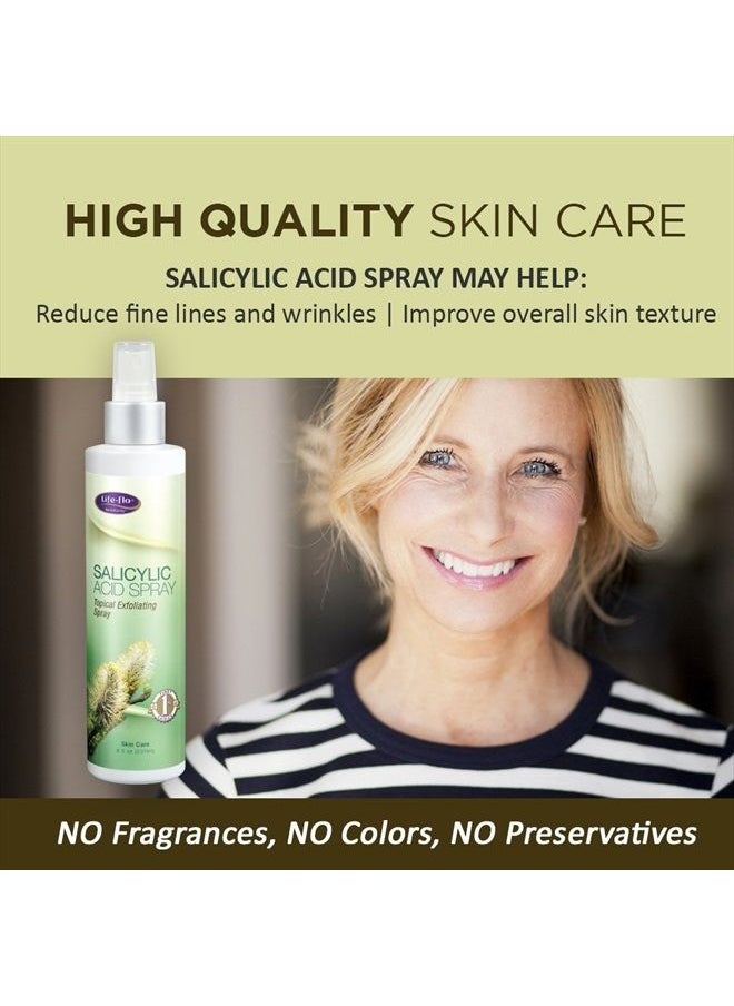 Life-flo Life-Flo Salicylic Acid Spray | Topical Exfoliating Spray | 2% Salicylic Acid for Skin, Fine Lines, Wrinkles, Acne | 8 oz  - Image 3