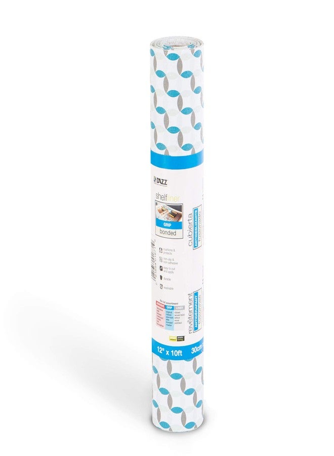 Smart Design Bonded Grip Shelf Liner - 12in x 10ft - Non-Adhesive Drawer Liner with Strong Grip Helps Protect and Personalize Your Home Organization and Storage - Ocean Origami - Image 2