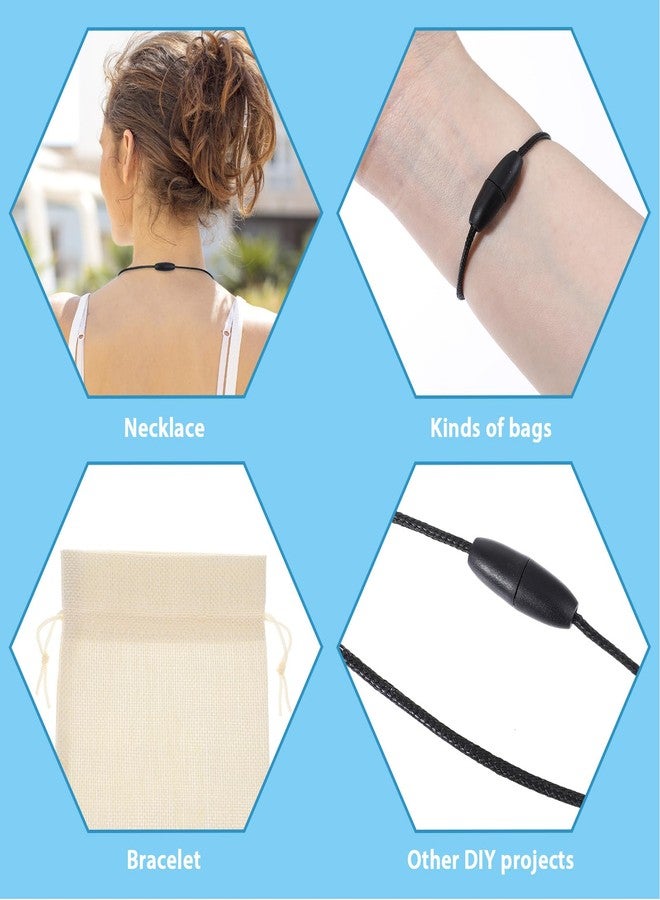 Ymapinc 100Pcs Breakaway Lanyard Clasp Plastic Break Away Clasps for Necklace Bracelets Lanyards DIY Crafts Black Safety Barrel Connectors for Jewelry Making (24mm) - Image 5