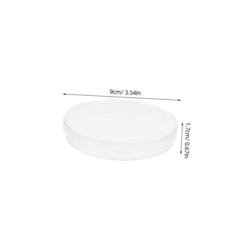 20 Pcs Clear Agar Petri Dishes With Lids For Cell Culture Laboratory Research - Image 3