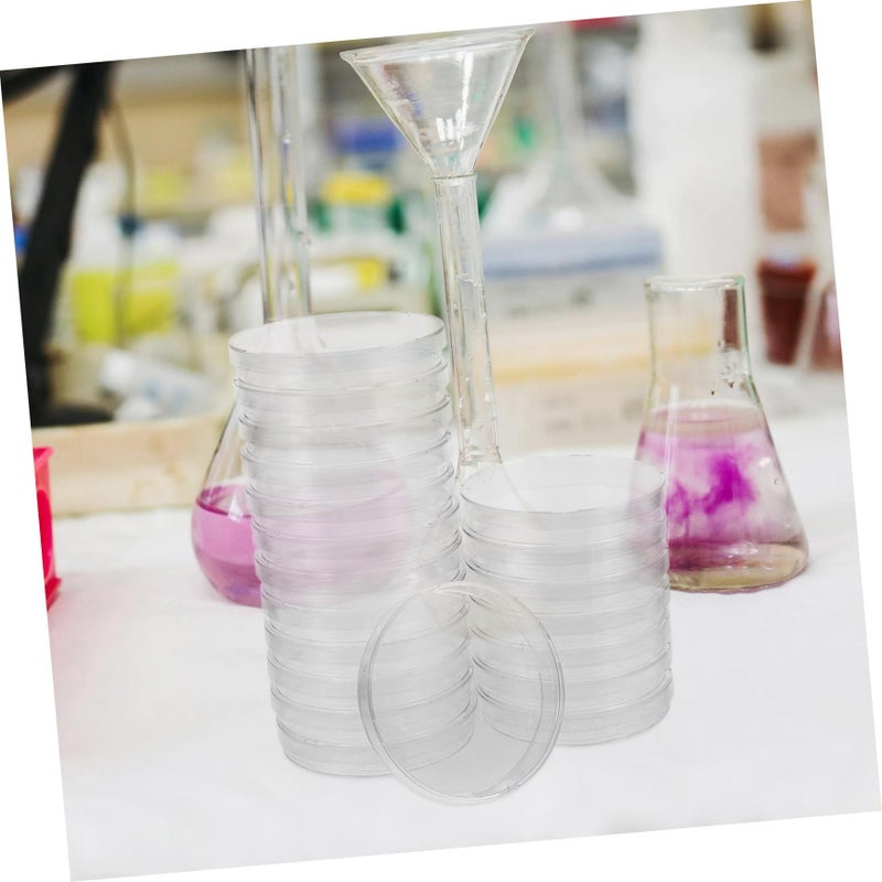 20 Pcs Clear Agar Petri Dishes With Lids For Cell Culture Laboratory Research - Image 5
