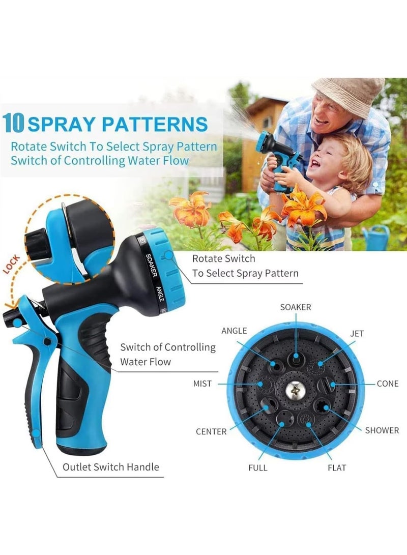 general 75 ft Expandable Garden Hose - All New 2026 Retractable Water Hose with 3/4" Solid Brass Fittings, Extra Strength Fabric - Flexible Expanding Hose with 10 Pattern Spray Nozzle - Image 5
