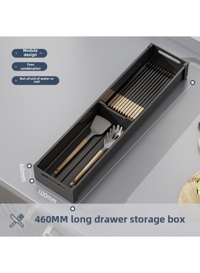 Space Aluminum Drain Bowl Rack Tableware Rack Drawer Bowl And Dish Rack Dinner Plate Kitchen Supplies Storage Rack