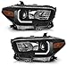 WEELMOTO Fits Factory DRL Headlights for 20162022 Toyota Tacoma TRDLimited Headlight Compatible with 2016 2017 2018 2019 2020 2021 2022 Tacoma Replacement Black Housing - Image 2
