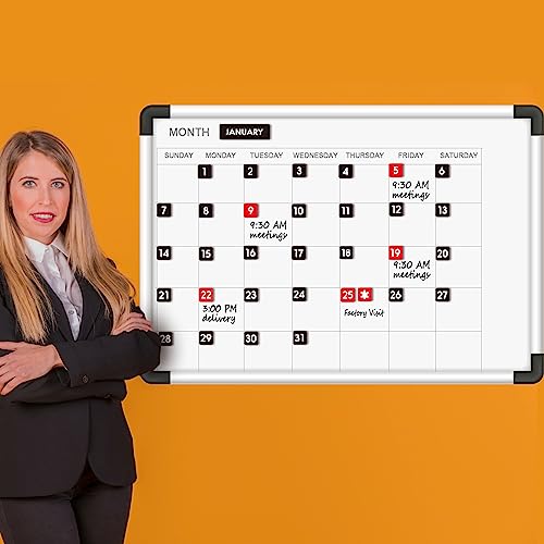 Magrooyar Large Double-Sided Magnetic Numbers and Months for Large Dry Erase Calendar Whiteboard, Calendar Magnets for Magnetic Whiteboard and Refrigerator Calendar(1"x1") - Image 4