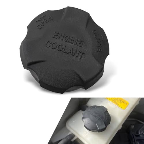 pinflaw Car Radiator Tank Cover Coolant Reservoir Cap 2544126100 Seal Cap Compatible with Hyundai Kia Santa Fe Black - Image 1