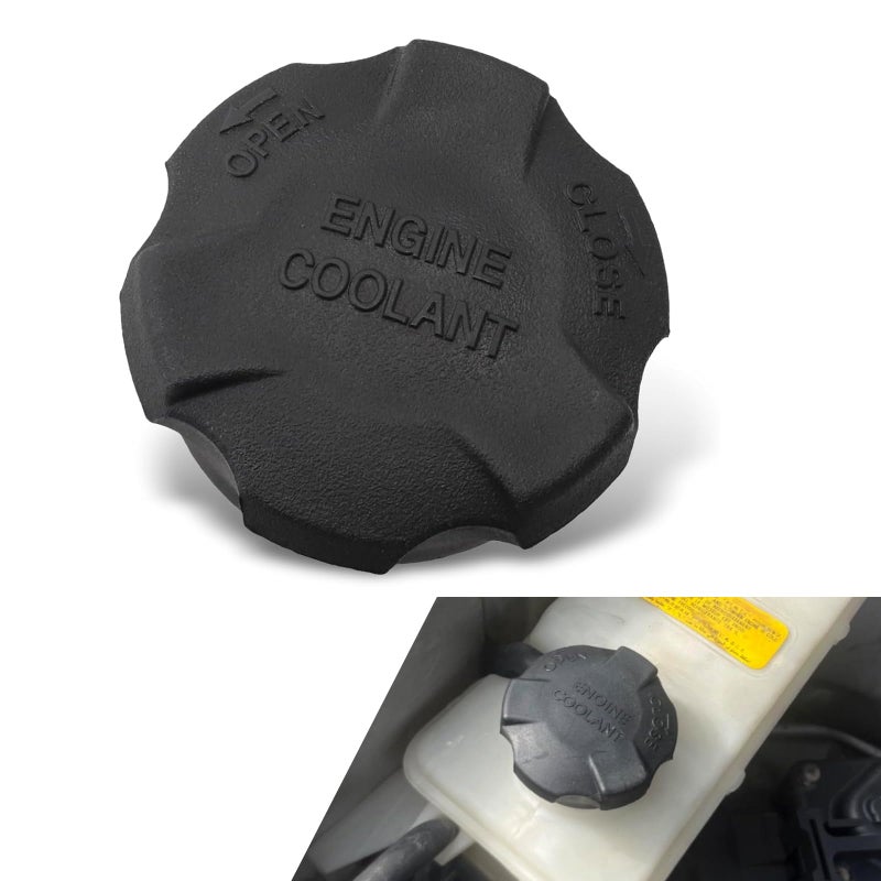 pinflaw Car Radiator Tank Cover Coolant Reservoir Cap 2544126100 Seal Cap Compatible with Hyundai Kia Santa Fe Black - Image 3