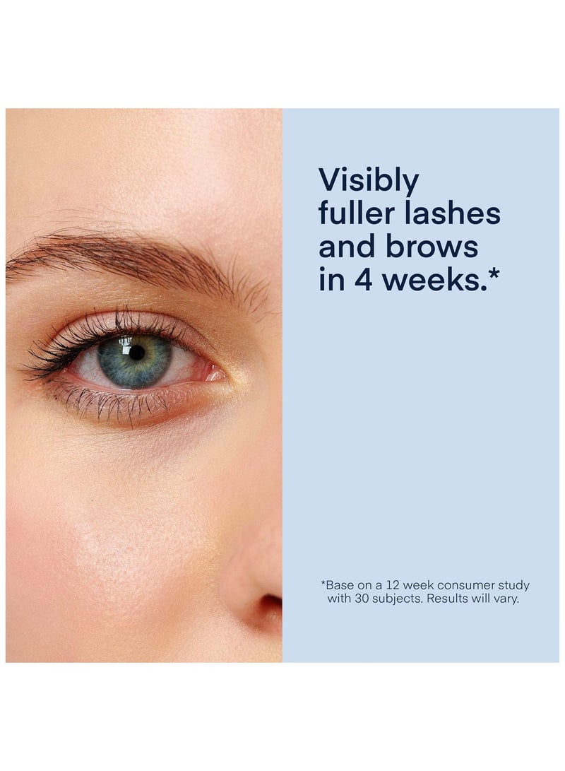 Natural Eyelash Growth Serum and Brow Enhancer to Grow Thicker, Longer Lashes for Long, Luscious Lashes and Eyebrows 3ml