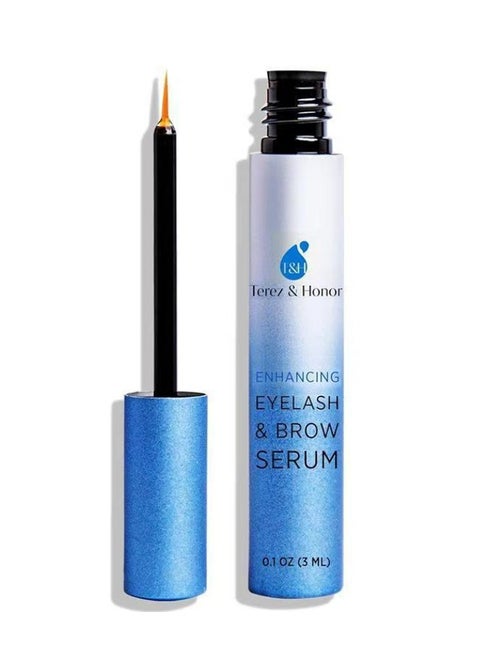 Natural Eyelash Growth Serum and Brow Enhancer to Grow Thicker, Longer Lashes for Long, Luscious Lashes and Eyebrows 3ml