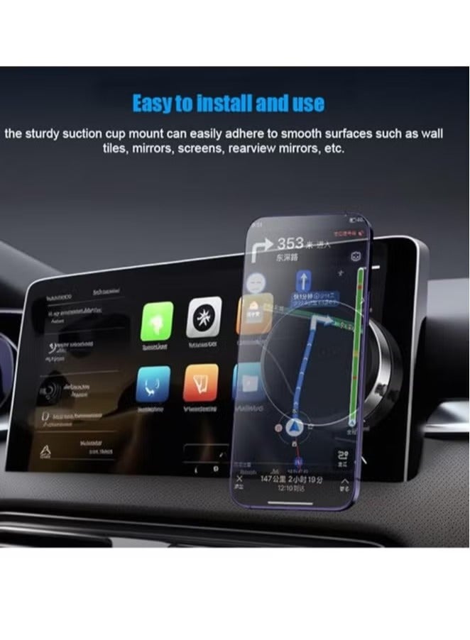 Concretization Magnetic Car Phone Holder with Suction Cup, Easy and Secure Phone Holder that Snaps Anywhere - Image 2