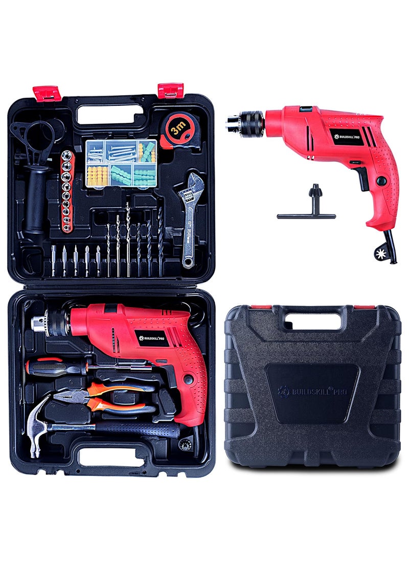 BUILDSKILL Buildskill BGSB13RE Pro 13mm impact Drill Kit with Accessories Power Hand Tool Kit Pack of 70  - Image 1
