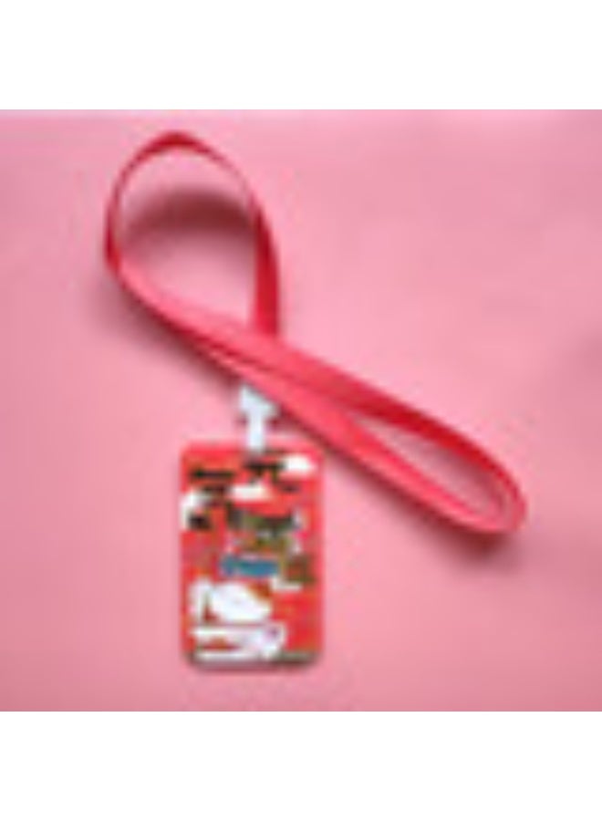 NIBEMINENT 1 - Piece Hefeng Lucky Cat Kpop Photo Card Holder Pendant Key Chain ID Badge Holder ID Card Holder Photo Card Protector for School ID Office ID Access Card for Women Girls - Image 1