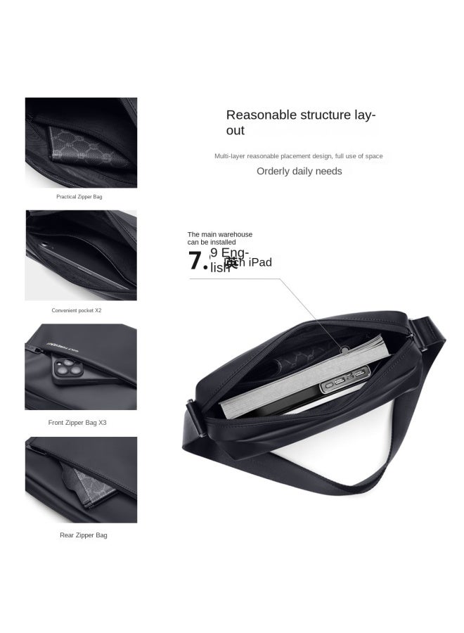جولف حقيبة كتف جديدة للرجال، حقيبة كروس بودي متعددة الاستخدامات، حقيبة هاتف، حقيبة صغيرة للسفر والتنقل، حقيبة هاتف للرجال - Image 3