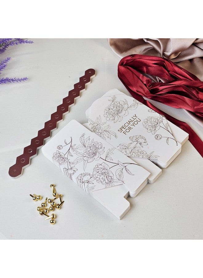 Satyam Kraft SATYAM KRAFT 12 Pcs Decorative Square Shape Folding Paper Gift Boxes With Handle | Sturdy & Elegant Packaging for Chocolates, Dryfruits, Small Gifts | Easy to Assemble | For Wedding, Birthday(Maroon) - Image 4