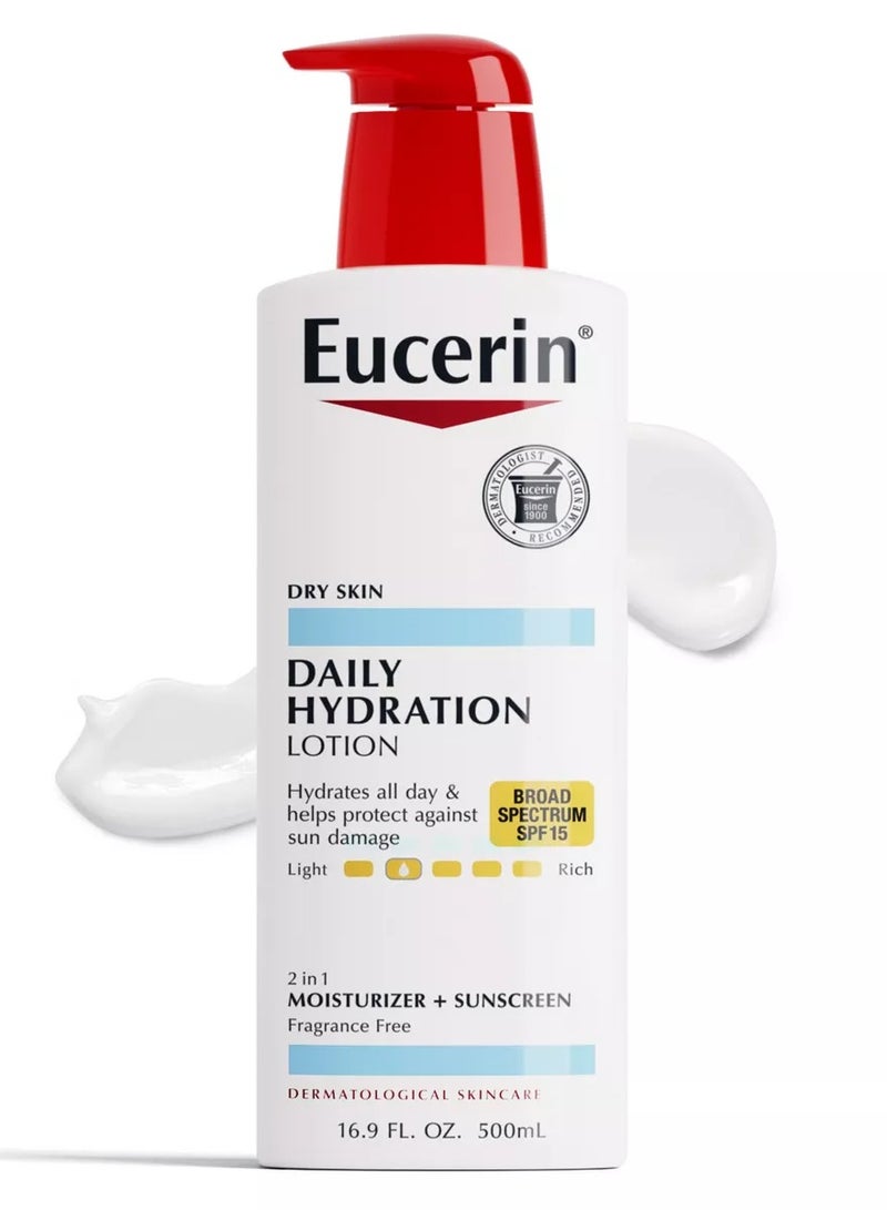 لوشن الجسم للترطيب اليومي واسع الطيف بعامل حماية من الشمس 15 - 16.9 أونصة سائلة (500 مل)