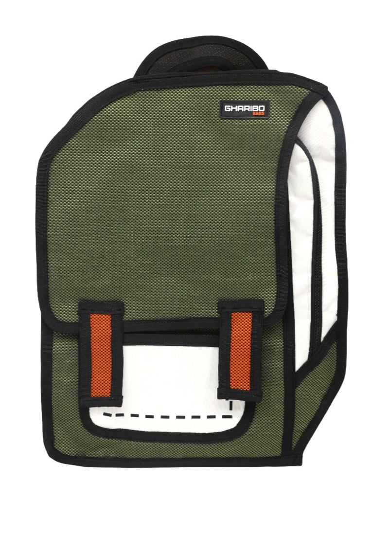 Gharibo Bags Laptop Backpack with - 15 Inch - Slim 2D  - Image 1
