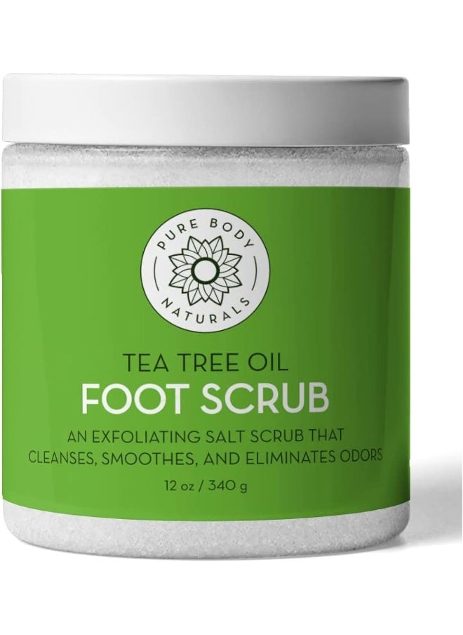 PURE BODY NATURALS Tea Tree Oil Foot Scrub  - Image 1