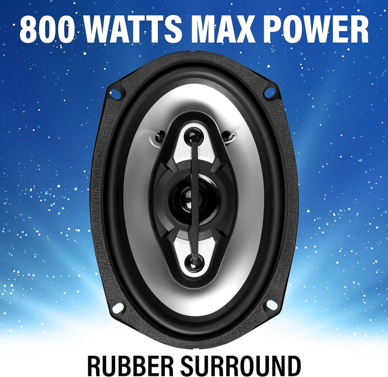 BOSS AUDIO SYSTEMS مكبرات الصوت BOSS Audio Systems NX694 للسيارات - 800 وات لكل زوج، 400 وات لكل واحدة، 6 × 9 بوصة، نطاق كامل، 4 طرق - Image 4