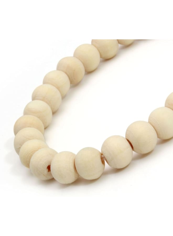 MILAKOO 5 Pcs Wooden Beaded Bracelet Bangle for Men and Women Elastic 8MM Beads - Image 4