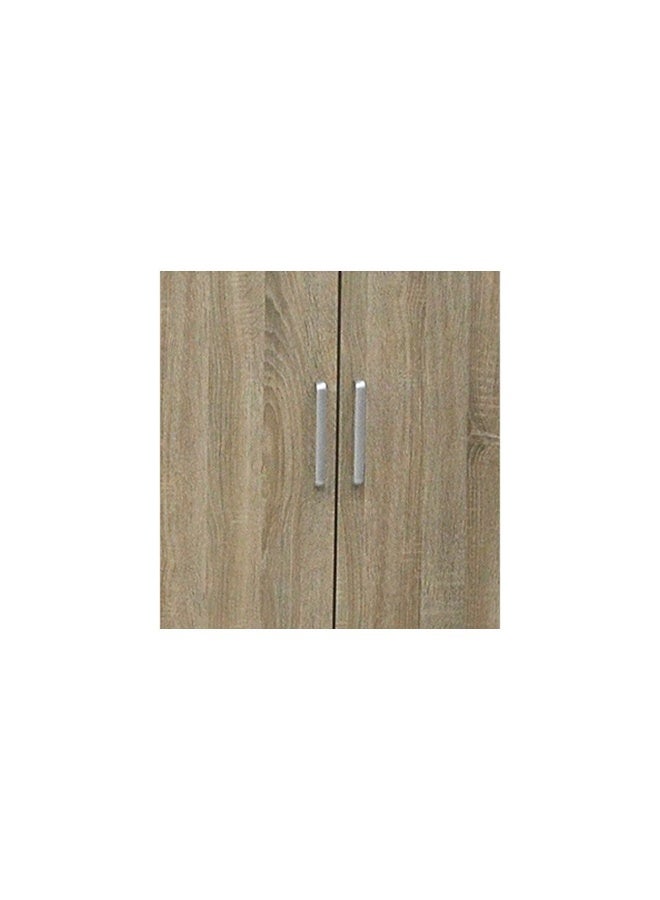 DANUBE HOME Supreme 4-Door Wardrobe With Mirror For Hanging Clothes Extra Sturdy Rack Storage Organiser Modern Design Space Saving Cabinets For Bedroom - French Sonoma Oak - Image 4