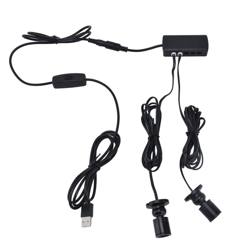 مصباح خزانة عرض بآلية تغذية USB قابلة للتوهين دائري صغير ذو مصابيح LED للملابس وقاعة المعارض 1 مقابل 7 - Image 5