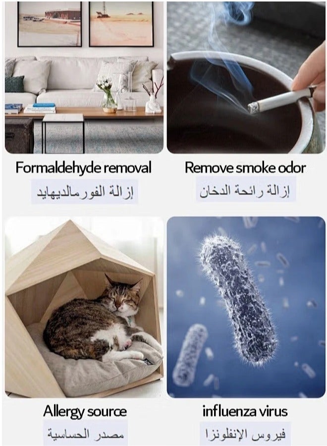 Air Purifiers for Bedroom Up to 40 m², Anion Air Purifier HEPA Filter for Pollen Dander Hair Smell, low noise (25dB)  - Image 3
