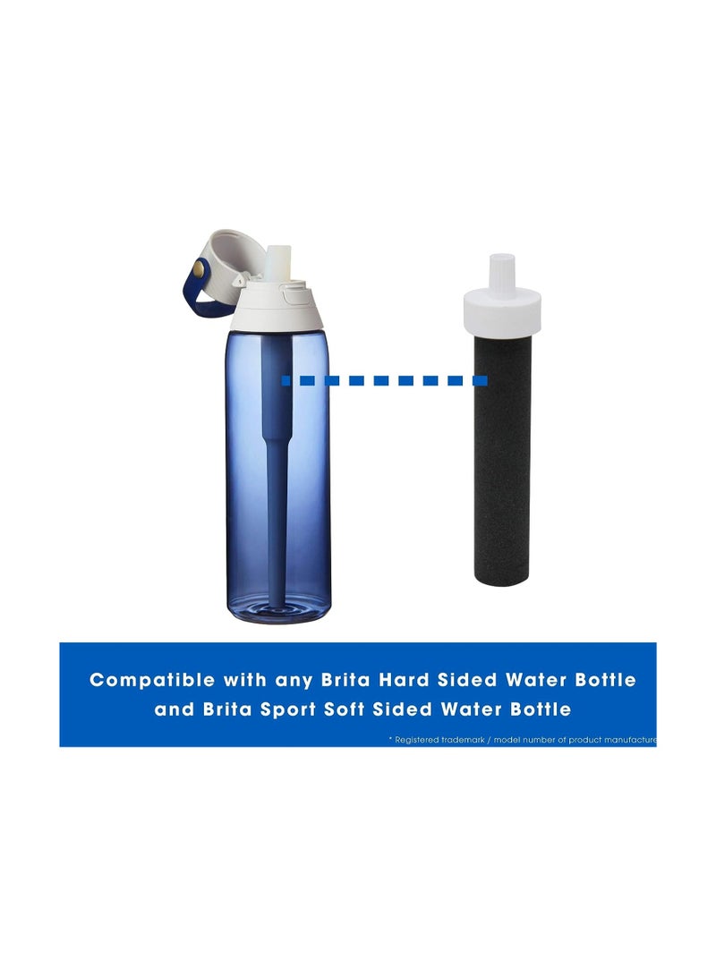 SYOSI Replacement Filters for Brita Water Bottles, 4 Pcs SYOSI Outdoor Water Filter Bottle Carbon Stick Filter Element, for Various Portable Water Bottles, for Brita Hard-Sided Bottles & Sport Bottles  - Image 2