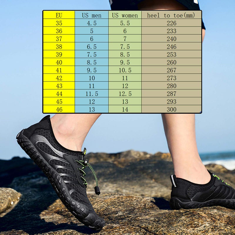 ziitop Water Shoes Mens Women Barefoot Shoes Quick Dry Aqua Outdoor Sports for Swim Pool Beach Surf Walk Water Yoga River Lake Hiking Kayaking - Image 3