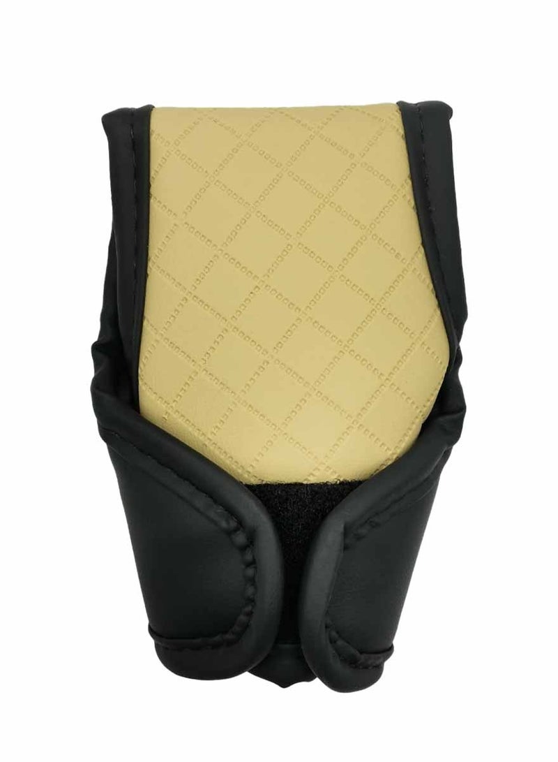 Roca High Grade PU Leather For Automatic Car Gear Shift knob Cover Premium Quality Gear knob Cover - Image 3