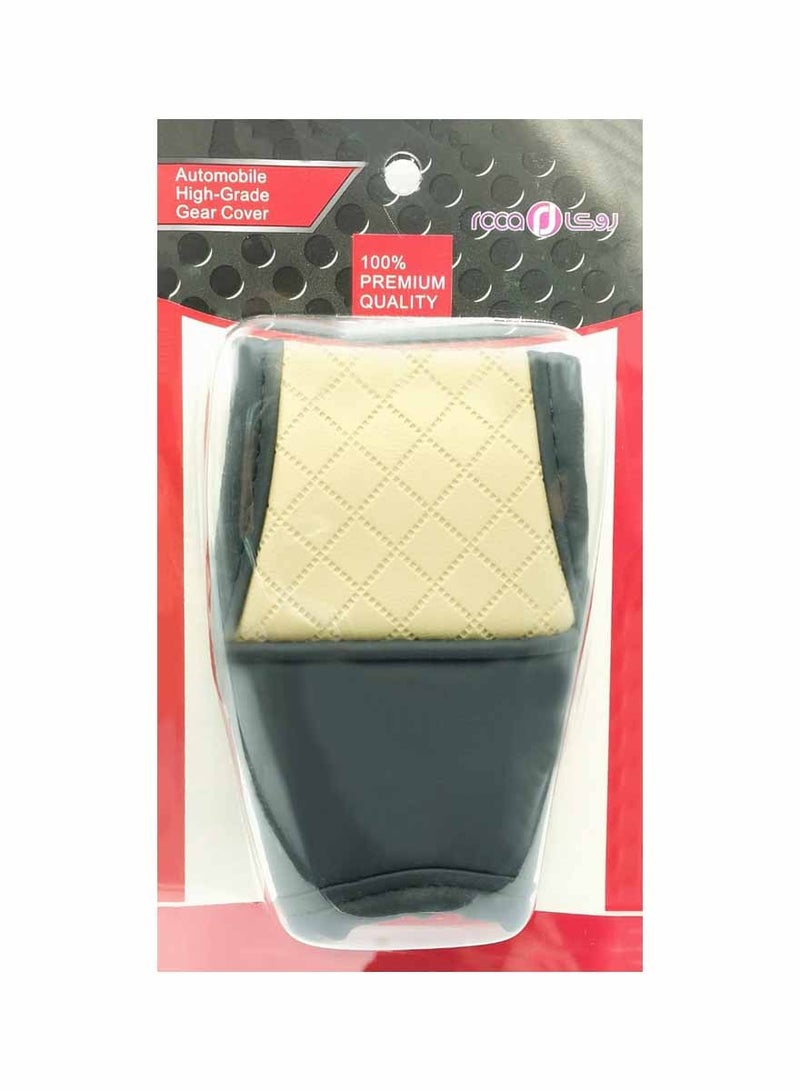 Roca High Grade PU Leather For Automatic Car Gear Shift knob Cover Premium Quality Gear knob Cover - Image 1