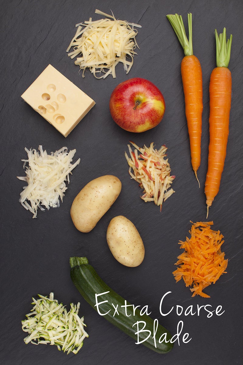 Microplane Gourmet Series Cheese Grater with Soft Touch Handle (Extra Coarse, Black) - Image 3