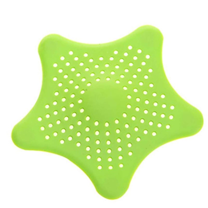 MEZONS Rubber Starfish Hair Catcher Bath Sink Strainer Shower Drain Cover Trap Multi Color - Image 1