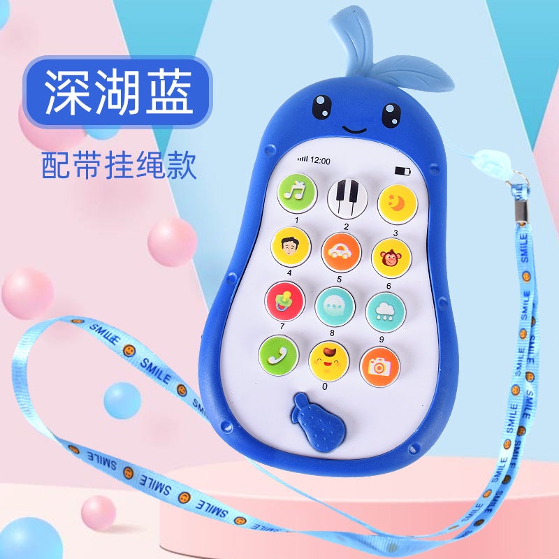 Baby Early Education Educational Simulation Biting Mobile Phone Story Machine Multifunctional Cartoon Music Bilingual Learning Toys - Image 1