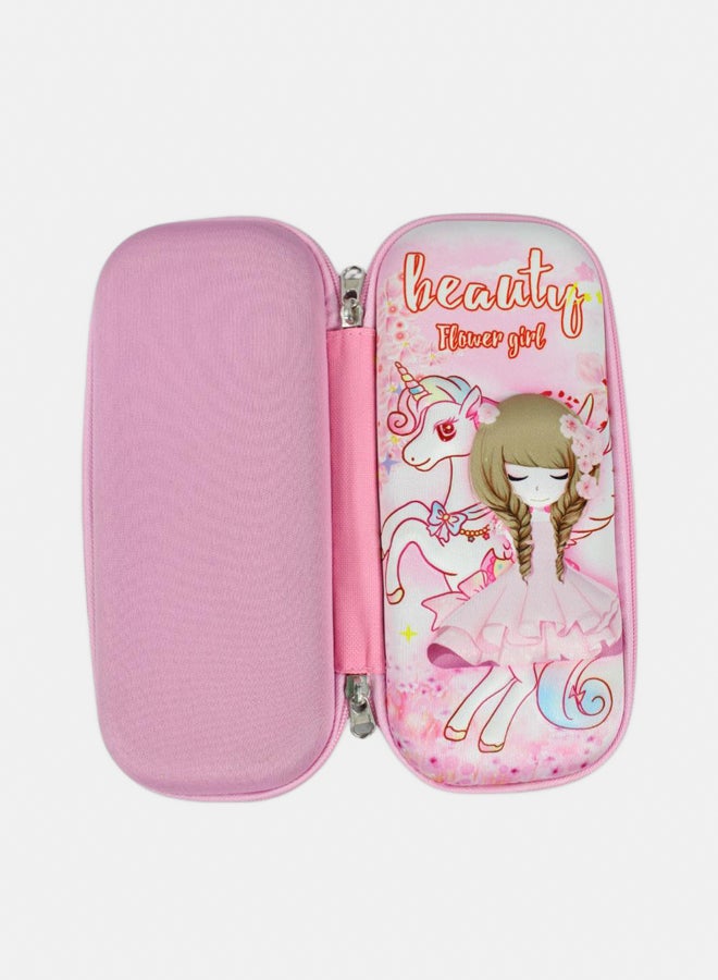 Flower Girl Pink Pencil Case - Image 2