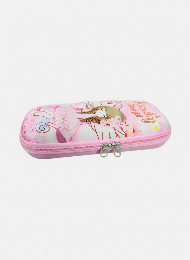 Flower Girl Pink Pencil Case - Image 1