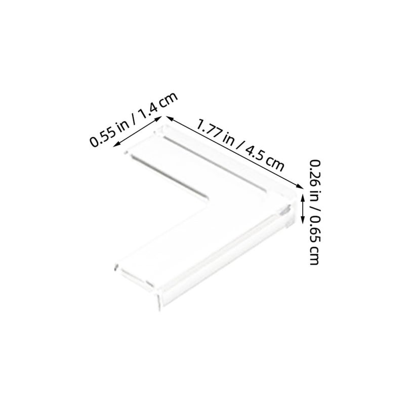 8Pcs Clear Soft Silicone Corner Protectors Edge Guards Anti Collision Bumpers for Childproofing Furniture - Image 3