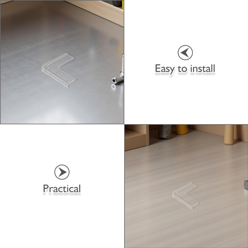 8Pcs Clear Soft Silicone Corner Protectors Edge Guards Anti Collision Bumpers for Childproofing Furniture - Image 4