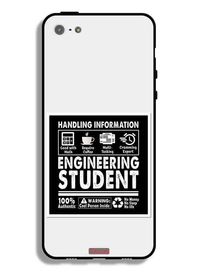 Tolwak غطاء حماية آيفون 5/5s/SE ملصق طالب هندسة - Image 2