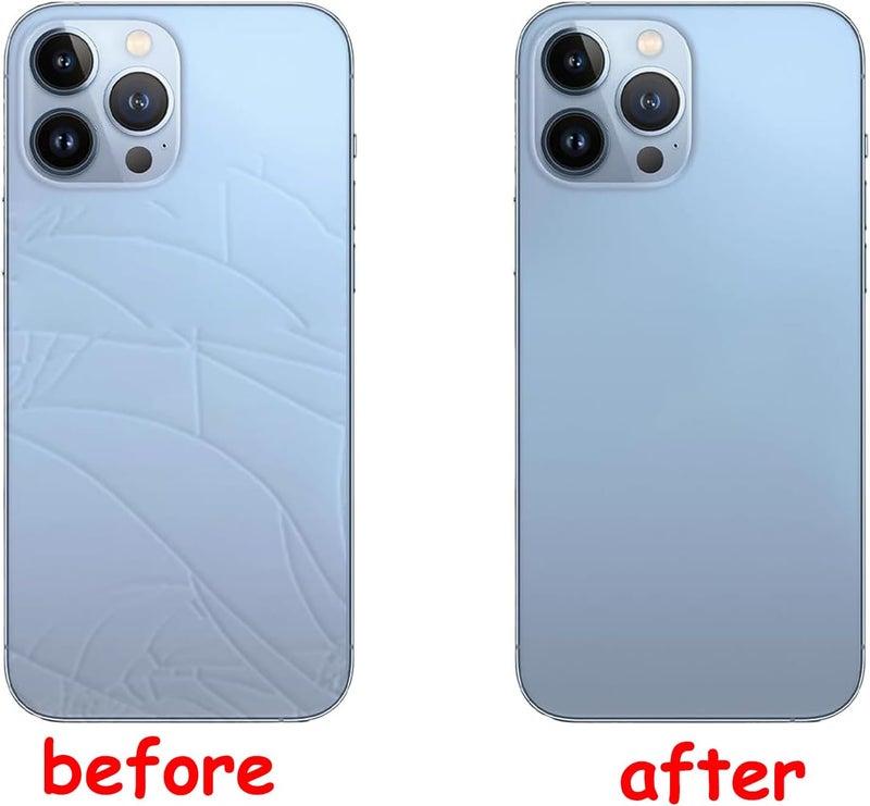 Anglepingping 13 Pro Max Back Glass Replacement for iPhone 13 Pro Max Rear Back Glass with Pre-Installed Adhesive and Tools(Sierra Blue) - Image 3
