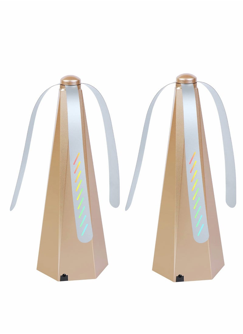 KASTWAVE Fly Repellent Fan, Portable Picnic Table Fan, Outdoor Bug Fan Repellent for Indoor Outdoor Keep Flies Away from Your Food and Your Family ( 2 Pcs )  - Image 1