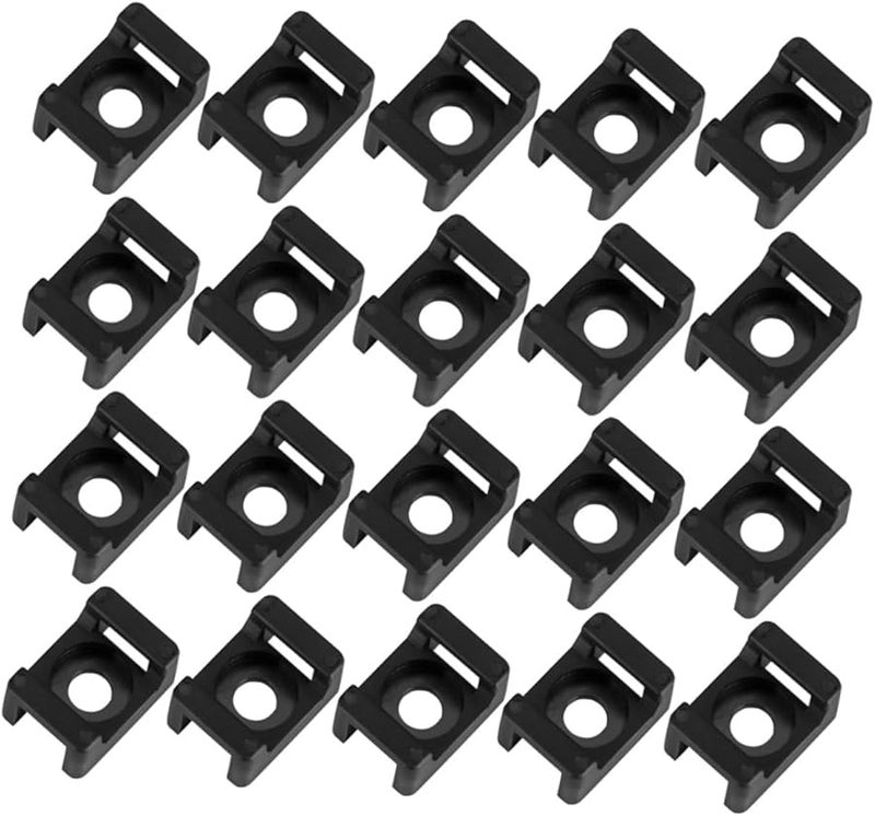 STOBOK 500 قطعة مشابك كابلات سرجية ذاتية اللصق للإدارة الداخلية والخارجية للأسلاك - Image 1