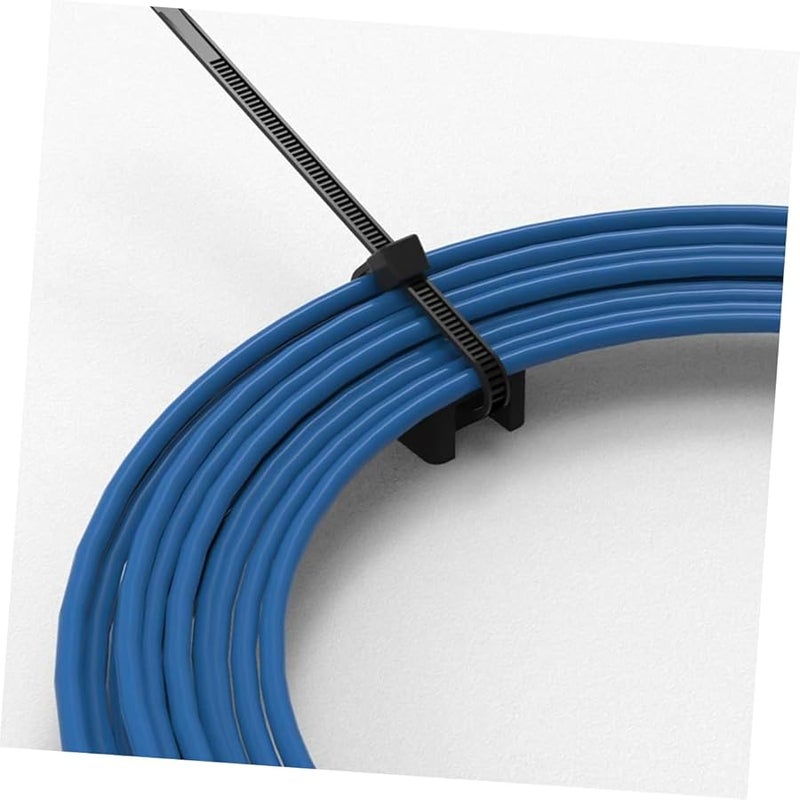 STOBOK 500 قطعة مشابك كابلات سرجية ذاتية اللصق للإدارة الداخلية والخارجية للأسلاك - Image 4