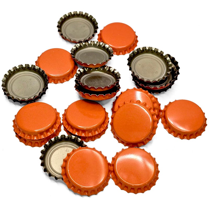 FastRack 144 Oxygen Absorbing Beer Bottle Caps | 26mm Pry-Off Orange Standard Homebrew Bottle Tops for Glass Bottles | PVC-Free Crown Caps for Beer Bottling - Image 4