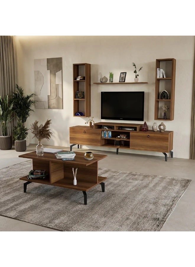 Stylish Home Brown wood table set, model SH21 - Image 1