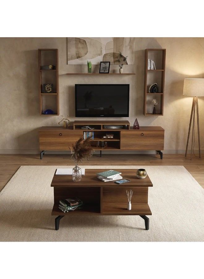 Stylish Home Brown wood table set, model SH21 - Image 2