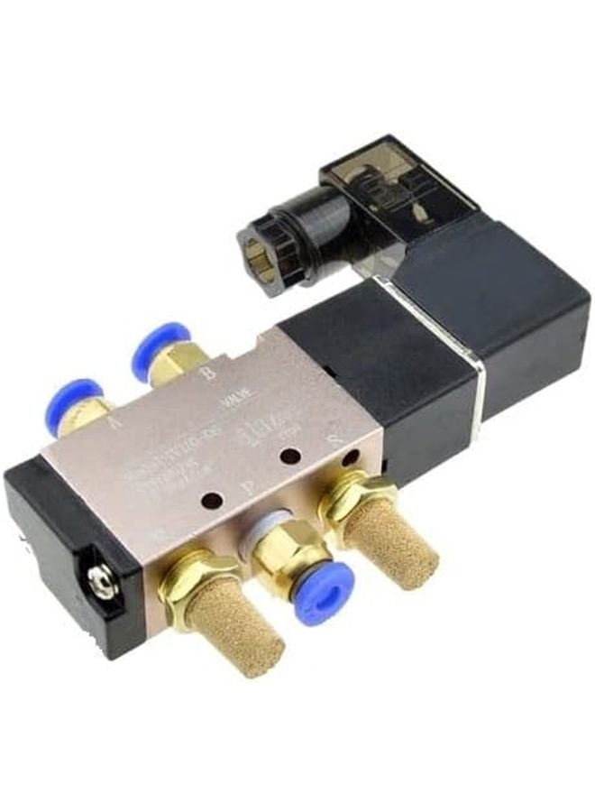 5 Way 2 Position Air Solenoid Valve Pneumatic Electric Magnetic Valve 4mm Adjust AC 220V - Image 2