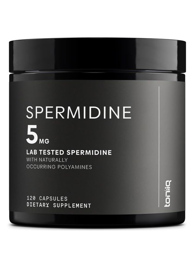 Toniiq Ultra Concentrated 500mg Spermidine Supplements for Men and Women - Non-Synthetic Spermidine Standardized to No Less Than 1% Spermidine - 5mg Spermidine per Serving Rice Germ Extract - Image 1