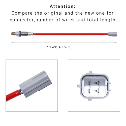 MANATEE Upstream Left and Right Oxygen O2 Sensor Compatible with Infiniti QX56 5.6, for Nissan Xterra Titan Pathfinder Armada Frontier 350Z Maxima 4.0 5.6, for Suzuki Equator 4.0 (2 Pcs) - Image 3
