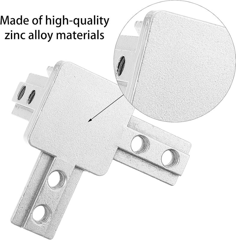 4Pcs Aluminum 3-Way Corner Bracket Connector Kit Zinc Alloy for 3030 T Slot Profile Extrusion, End Angle Aluminum Profile Connectors for Printer Frame Assembly - Image 3